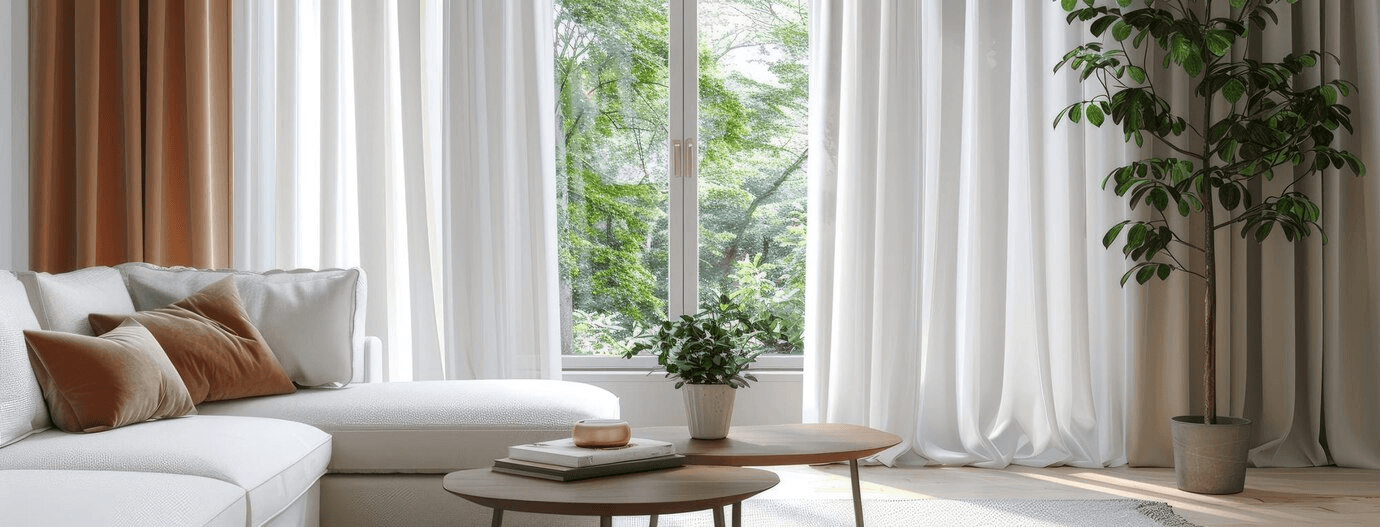 Interior design with window and plants
